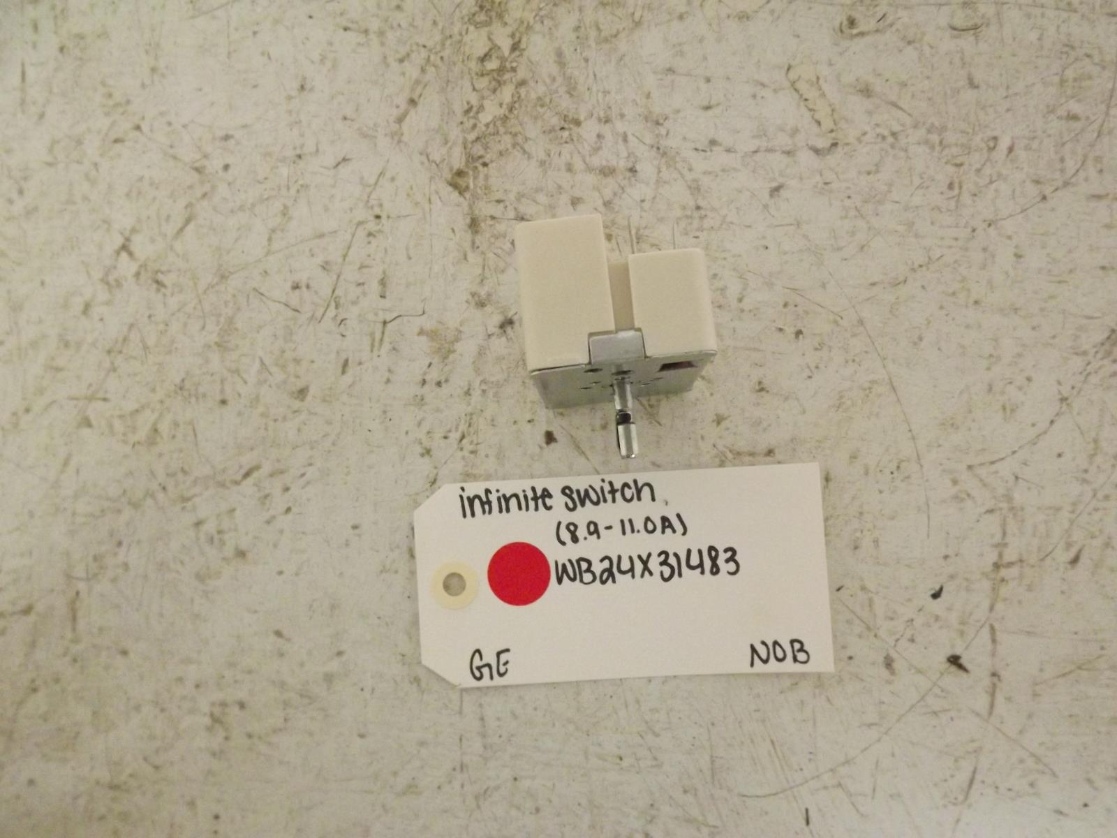 GE Range WB24X31483 Infinite Switch (8.9 - 11.0A) NOB GE Range WB24X31483 Infinite Switch (8.9 - 11.0A) NOB